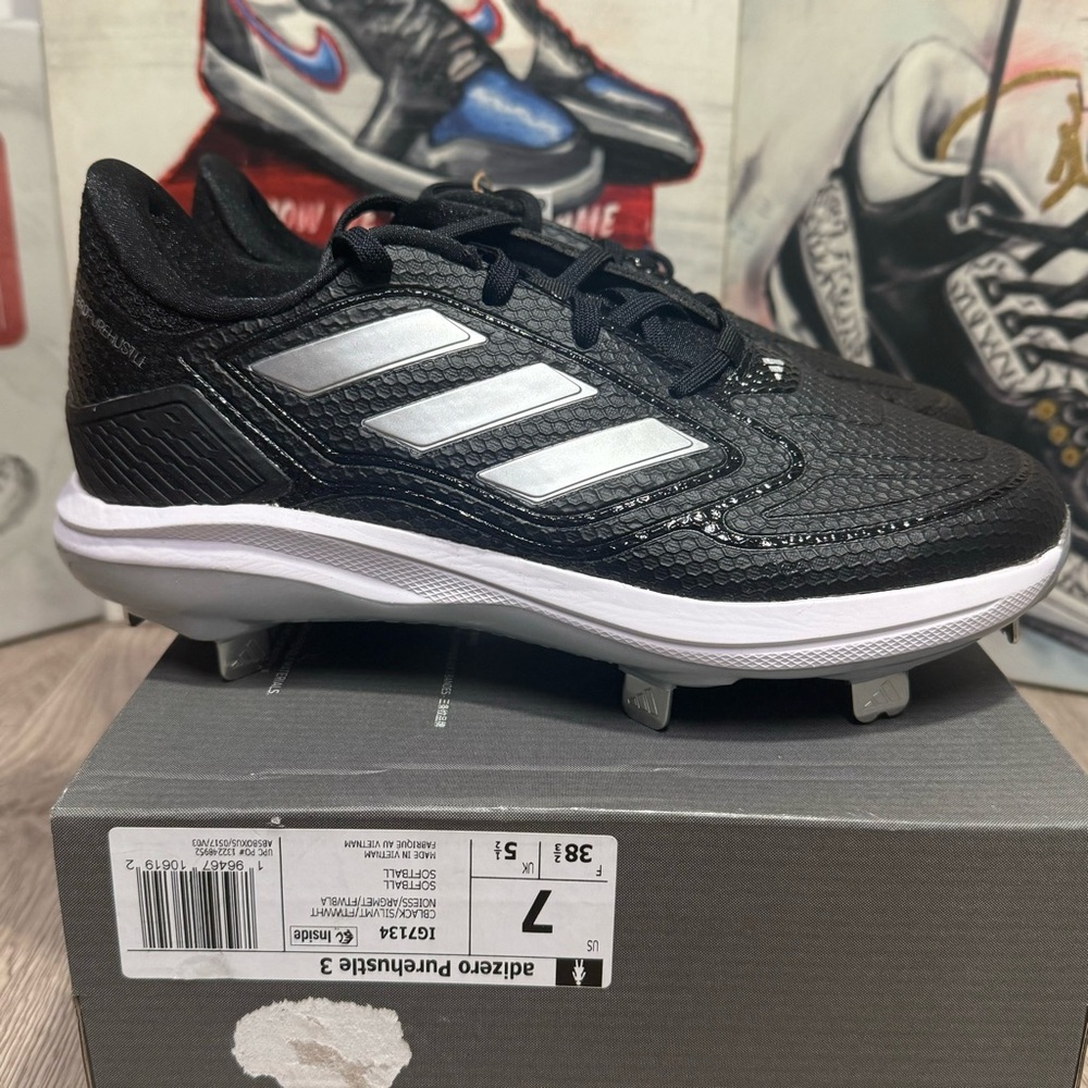 Adidas Adizero PureHustle 3 Women Size 7,8.5 US Softball Metal Cleats IG7134 New